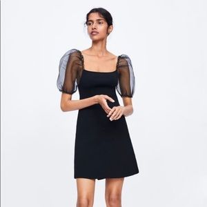 Zara balloon sleeve dress size small